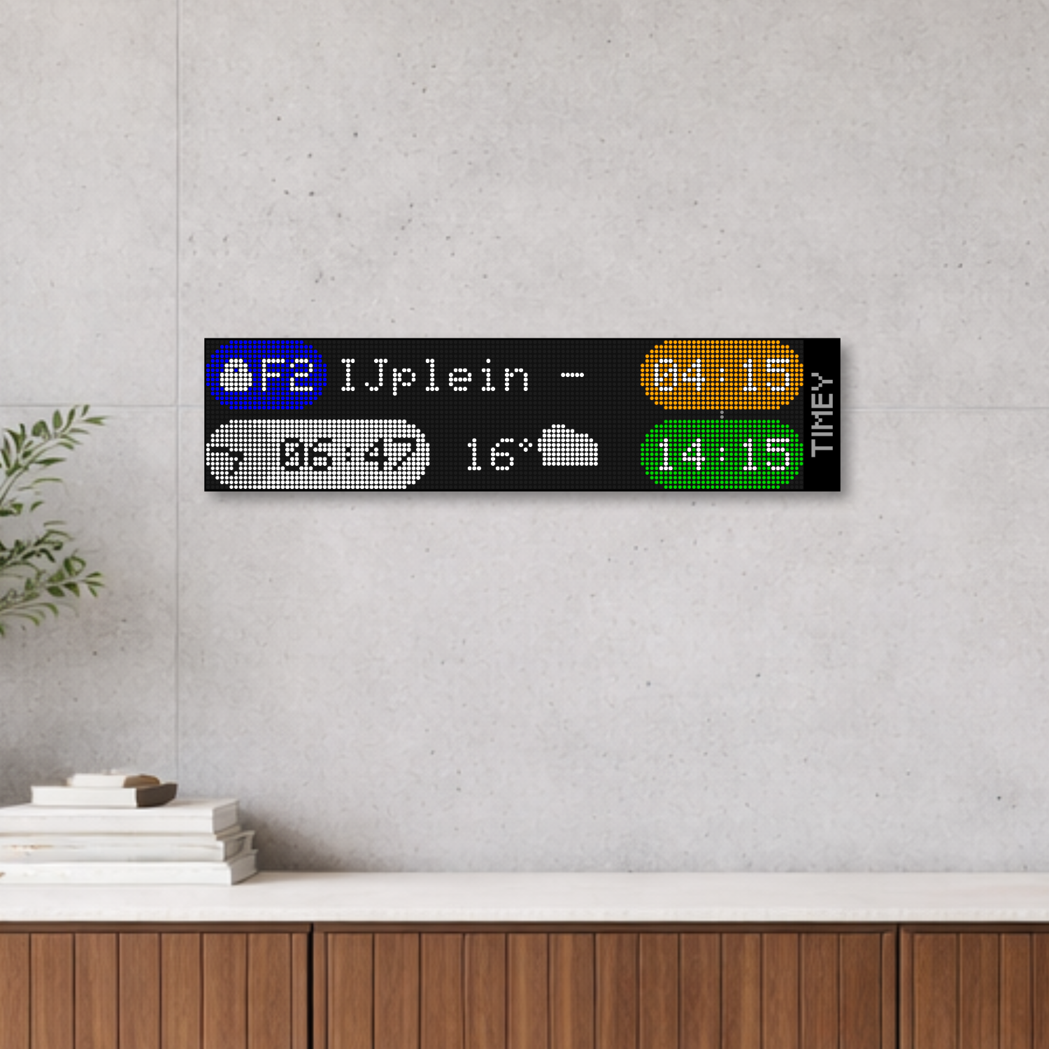Timey XL - Large transit display for your wall